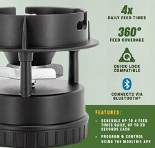 Moultrie All-in-One II Deer Feeder Kit MFG-15096 Quicklock Adapter Bluetooth picture