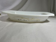 Vintage Pyrex Golden Honeysuckle Casserole #033 1 No Lid .5 QT Kitchen Decor picture