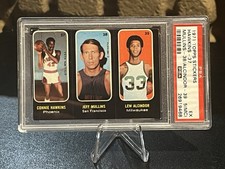 1971-72 Topps - Trios Stickers Kareem Abdul-Jabbar,  Hawkins,  Mullins 37-39 picture