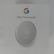 Google Nest Thermostat Smart Programmable G4CVZ Snow White New Open Box WiFi picture