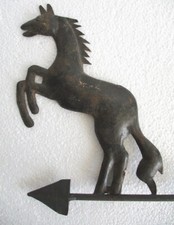 ANTIQUE WEATHERVANE JUMPING HORSE EMBOSSED CUTOUT picture
