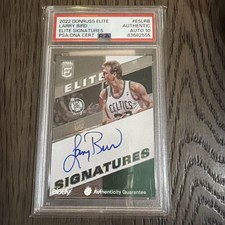 2022-23 Panini Donruss Elite Signatures #ES-LRB Larry Bird PSA Authentic Auto 10 picture