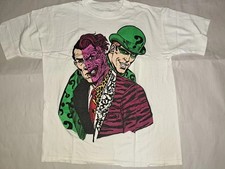 Vintage 1995 Batman Forever Riddler Jim Carrey Two Face  T-Shirt S-5XL Reprint picture