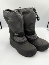 Kamik Men's Waterproof Lined Mid-Calf Snow Boots Drawstring Gray/Black picture