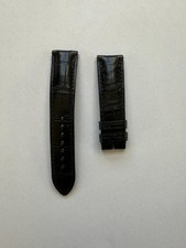 Authentic Glashutte Original Black Alligator Watch Strap 20/18mm 74+112mm READ picture