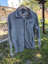 Patagonia Better Sweater Jacket Mens Small Gray Full Zip Fleece Pockets picture