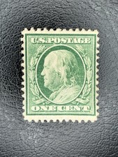 US Scott 374 - Franklin 1 cent - Mint H OG - VF/XF centering picture