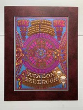Santana Blues Band Concert Poster Bill Henry San Francisco 1968 FD #119 Signe... picture