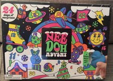 Nee Doh Reusable Christmas Door Advent Calendar, 24 Toy Surprises, Multicolor picture