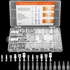 360 Pcs 2.8/4.8/6.3mm Male and Female Wire Spade Connectors, Quick Splice...  picture