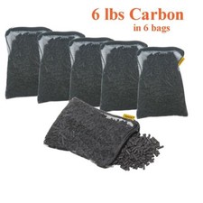 Activated Charcoal Carbon in 6 Mesh Bags Aquarium Pond Canister Filter 6 LBS picture
