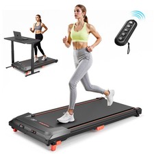 Walking Pad Treadmill Under Desk 2.5HP 5° Incline 330LBS Portable Running Machin picture