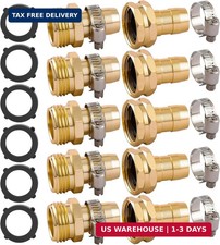 5 Set Garden Hose Repair Connector Kit with Clamps, Fit for 3/4