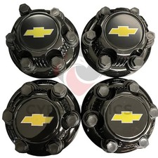 4pcs. SET Wheel  Hub Center Caps For Chevy Silverado 1500 Tahoe Express BLACK picture