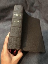 Rare 1537 (vintage text) Matthew’s Bible Brown Genuine Leather picture