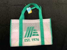 ALDI 50th Anniversary Mesh Tote Shopping Bag Green Straps RARE picture