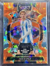 2025-26 Panini Select Road to FIFA World Cup Nico Paz Orange Ice Prizm /749 #59 picture