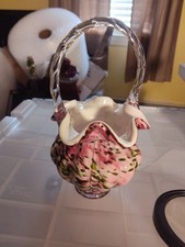 Fenton 95th Anniversary Melon Basket Vasa Murrhina pattern Legacy Collect (2075) picture