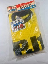 Vintage Bill Walters Leathers Motocross Jersey NOS 1970's Size L Yellow Mesh PJ1 picture