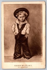 Kaiser Wilhelm II Child Portrait Postcard 1861 Funcker Photogravure picture