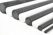 BuyPlastic Black Delrin / Acetal Copolymer Rod 3