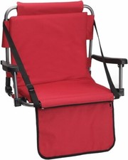 Red Stadium Chair / Bleacher Seat - Padded, Adjustable - Final Closeout Pricing picture
