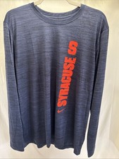 Syracuse Orange Nike Dri-Fit Navy Long Sleeve Shirt Men’s Size M L XL 3XL picture