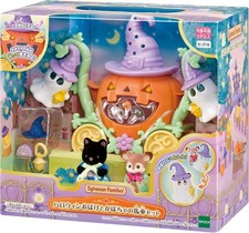 Sylvanian Families Calico Critters  Halloween Ghost & Pumpkin Carriage Set japan picture