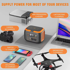 600W/300W/200W/120W Portable Power Station,110V AC Outlets Solar Generator picture