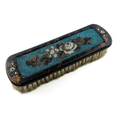 Antique Victorian Micro Bead MOP Clothing Brush picture