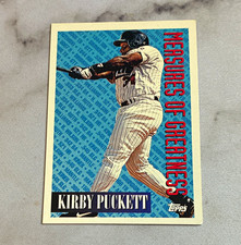Topps 1994 Kirby Puckett Minnesota Twins #607 Measures of Greatness Insert picture