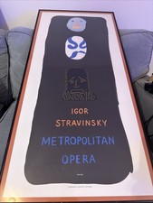 David Hockney Igor Stravinsky Metropolitan Opera 1981 Petersburg Press Poster picture