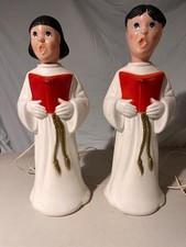 Beco Vintage Set of 2 Carolers Blowmold - Beco- 22 inch high - great condition picture