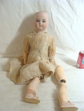  Antique Made in German Bisque Head Jointed Doll 23