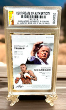 Donald J. Trump/Connor Mcgregor 2024 LEAF LEGENDS Graded Gem-Mt 10 Card #ELE-02 picture