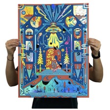 Phish HOLO FOIL  poster DICKS Commerce City Summer Bluess Artist Edition 24/50 picture