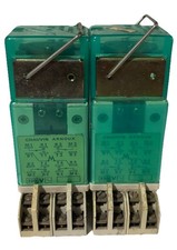 Lot Of (2) Chauvin Arnoux Paris  OKSCD Instantaneous Monostable Relay  / 220V picture