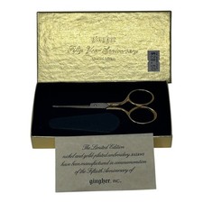 Gingher Fiftieth Anniversary 4” Embroidery Scissors 1947 - 1997 Limited Edition picture