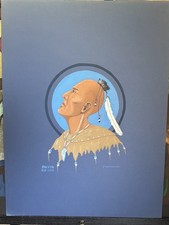 Ken Woodward Original Painting “Blue Clan” CD Vintage 1982 Cherokee picture