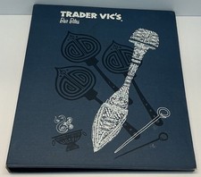 Vintage Trader Vic’s Tiki Bar Bites Menu Folder“Circa 2010s”Pupu Mai Tai Graphic picture
