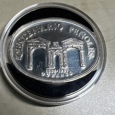 RARE 1987 CENTENARIO PENOLES DURANGO, UNA ONZA TROY PLATA PURA .9999 picture
