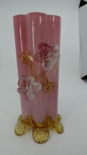 Harrach Pink Opalescent Glass Vase, 1880s–1890s picture