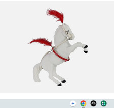 Breyer Vintage Club 2026 Stablemate SM Flocked White Circus Fighting Stallion picture