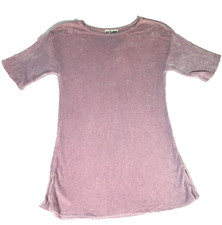 VTG EL' LAY Womens Top Sz S Purplish Pink Short Sleeve Round Neck USA Made NWT picture
