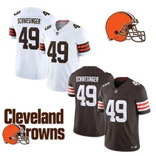 NWT Men's Browns #49 Carson Schwesinger All Stitched Limited Player Jersey== picture