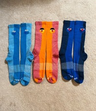 New Bombas Sesame Street Calf crew Socks 3 Set RARE XL Retired Adult Unisex picture