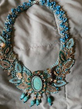 Sale $65 Off  Handmade/designed beaded Necklace, Turquoise, Exquisite Artistry picture