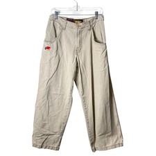 Vtg JNCO Pipes 179 Mens 31x30 Baggy Pants 23-inch-Leg Khaki 90s J179T Wide-Leg picture