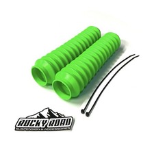 Rocky Road LIME GREEN Universal 2” x 11” Shock Absorber Dust Boots Covers (PAIR) picture