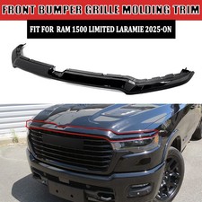 Front Bumper Grille Molding Fits RAM 1500 Limited Laramie 2025-On Diamond Black picture